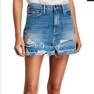 NWT Frame Le Mini Skirt Front Split Release Hem